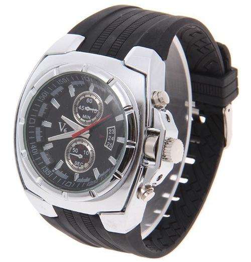 Vogue V6 Silicone Men's Quartz Watch - Bronze